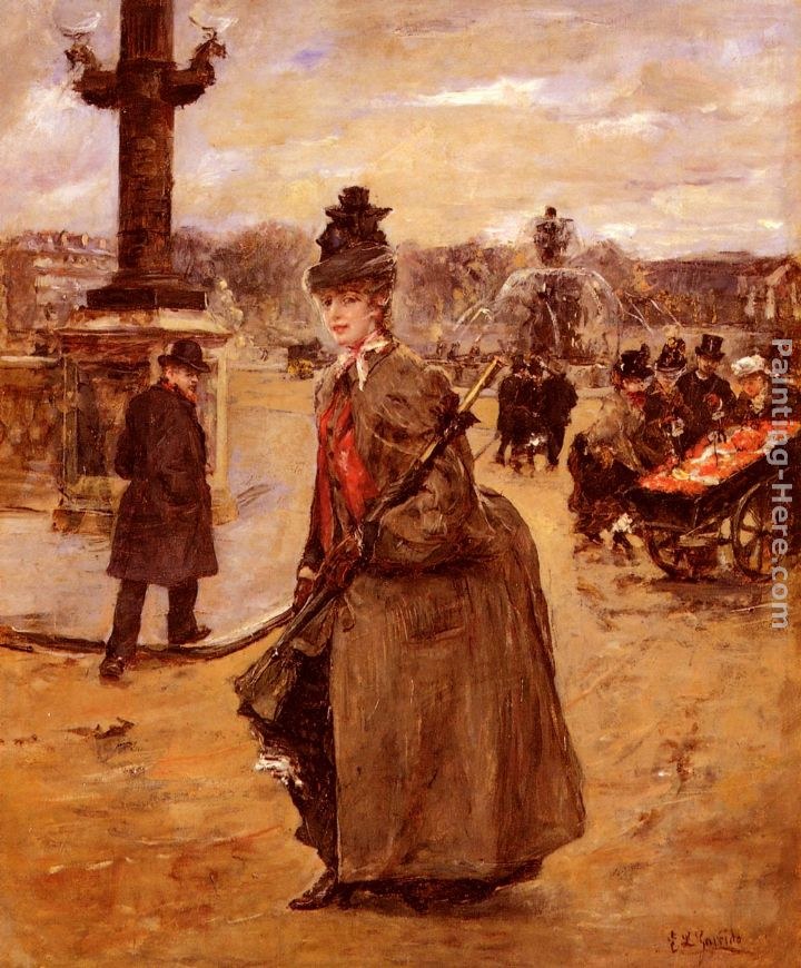 Eduardo Leon Garrido Elegante, Place De La Concorde, Paris
